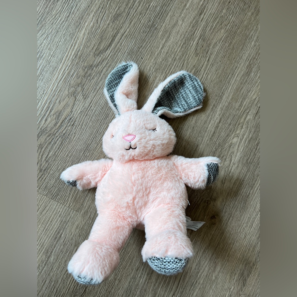 Animal Adventure Pink Bunny Rabbit Plush Lovey Stuffed Animal